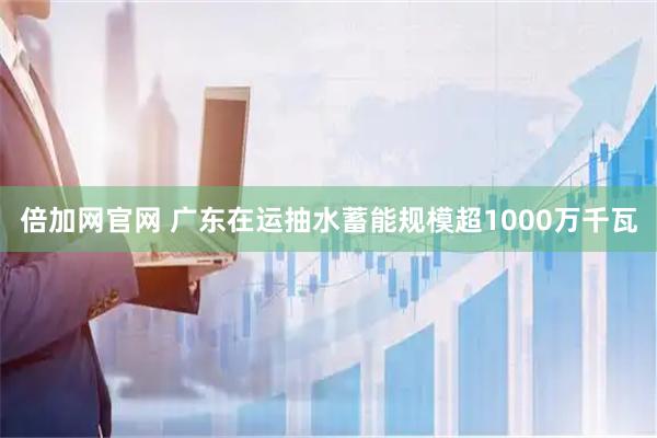 倍加网官网 广东在运抽水蓄能规模超1000万千瓦