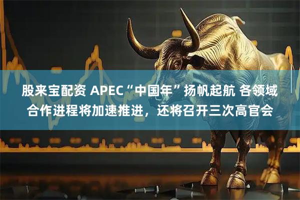 股来宝配资 APEC“中国年”扬帆起航 各领域合作进程将加速推进，还将召开三次高官会
